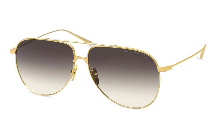 Dita Women's Artoa 92 Sunglasses Yellow Gold ZKA390467 USA